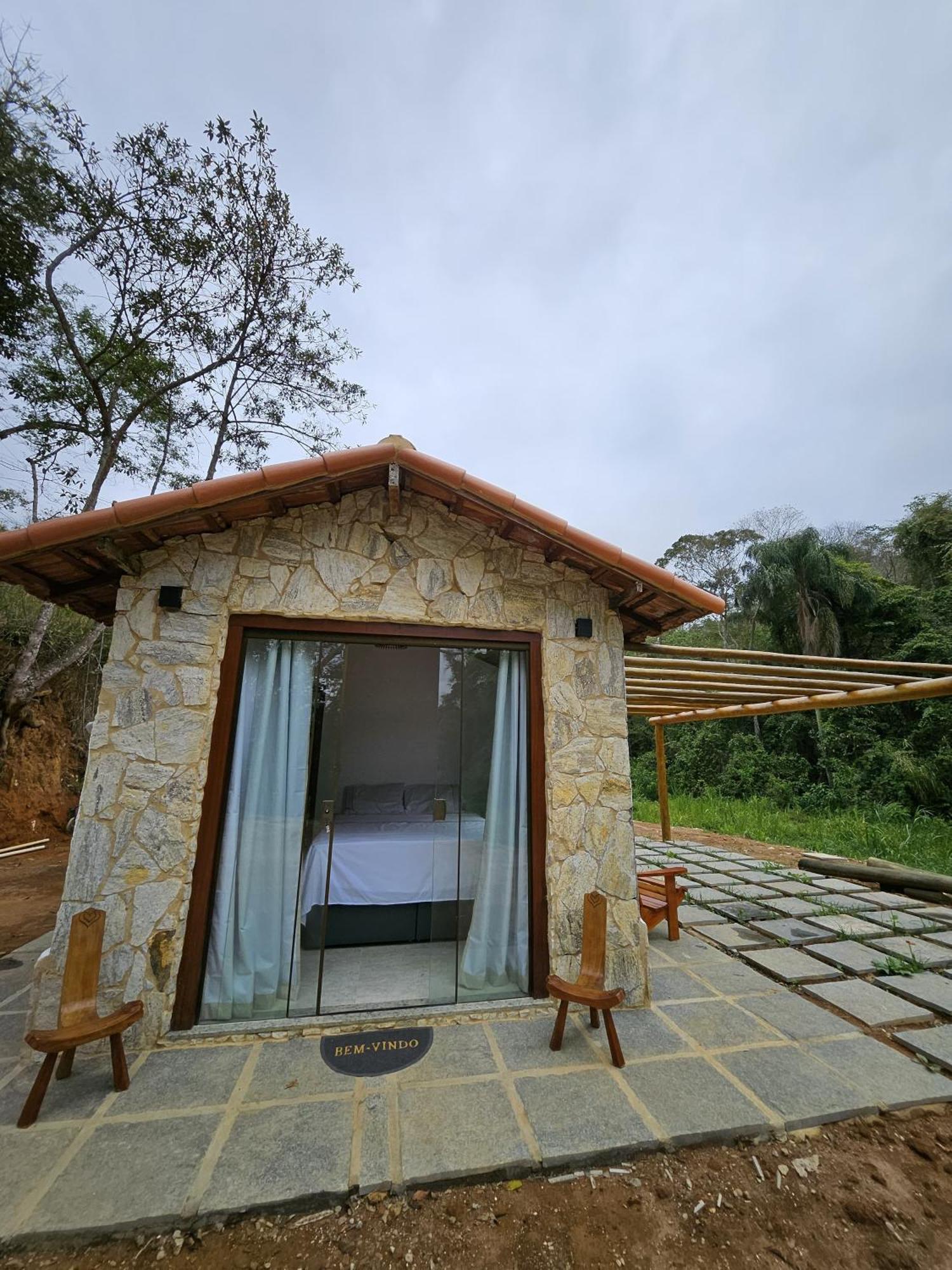 Casa Di Pedra Com Linda Vista Para Natureza - Miguel Pereira Kültér fotó